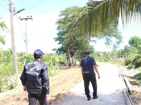 20 กันยายน 2566 ลงพื้นที่บ้านกอกเพื่อสำรวจถนน