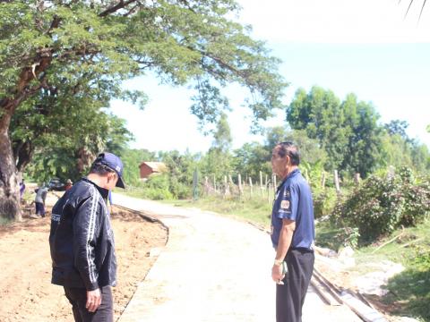 20 กันยายน 2566 ลงพื้นที่บ้านกอกเพื่อสำรวจถนน