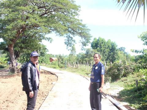 20 กันยายน 2566 ลงพื้นที่บ้านกอกเพื่อสำรวจถนน