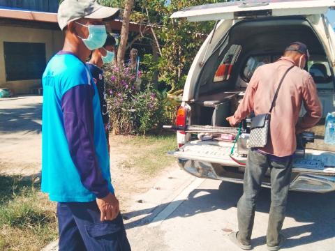 11 ธันวาคม 2566 ออกฉีดพ่นสารเคมีกำจัดยุงลาย