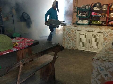 12 ธันวาคม 2566 ออกฉีดพ่นสารเคมีกำจัดยุงลาย