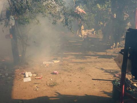 12 ธันวาคม 2566 ออกฉีดพ่นสารเคมีกำจัดยุงลาย