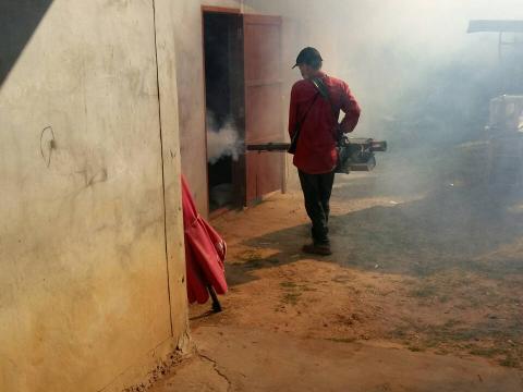 12 ธันวาคม 2566 ออกฉีดพ่นสารเคมีกำจัดยุงลาย