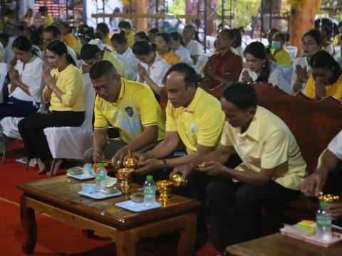 28 มีนาคม 2567 พิธีเจริญพุทธมนต์เฉลิมพระเกียรติถวายพระพรชัยมงคล