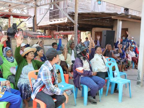 ประชุมประชาคมหมู่บ้าน ภายในพื้นที่องค์การบริหารส่วนตำบลทุ่งวัง