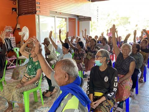 ประชุมประชาคมหมู่บ้าน ภายในพื้นที่องค์การบริหารส่วนตำบลทุ่งวัง