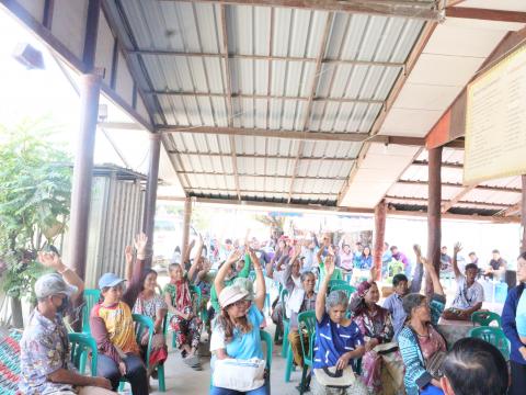 ประชุมประชาคมหมู่บ้าน ภายในพื้นที่องค์การบริหารส่วนตำบลทุ่งวัง