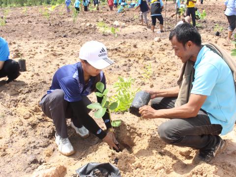18สิงหาคม2565จัดกิจกรรมปลูกต้นไม้ตามโครงการท้องถิ่นปลูกป่า