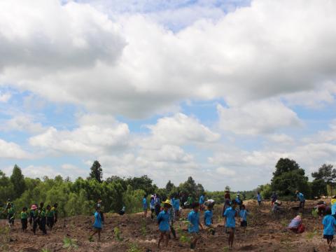 18สิงหาคม2565จัดกิจกรรมปลูกต้นไม้ตามโครงการท้องถิ่นปลูกป่า