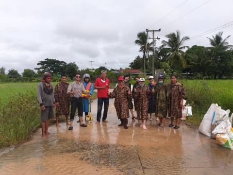 ตุลาคม 2565 องค์การบริหารส่วนตำบลทุ่งวัง ลงพื้นที่ช่วยน้ำท่วม