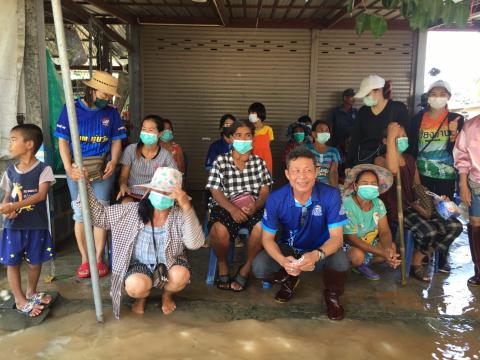 ตุลาคม 2565 องค์การบริหารส่วนตำบลทุ่งวัง ลงพื้นที่ช่วยน้ำท่วม