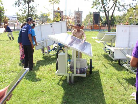 28 พฤศจิกายน 2565 รับมอบรถเข็นพลังงานแสงอาทิตย์