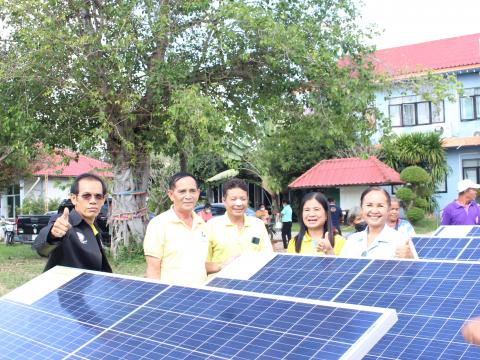 28 พฤศจิกายน 2565 รับมอบรถเข็นพลังงานแสงอาทิตย์