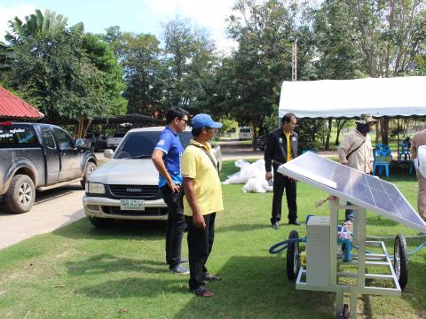 28 พฤศจิกายน 2565 รับมอบรถเข็นพลังงานแสงอาทิตย์