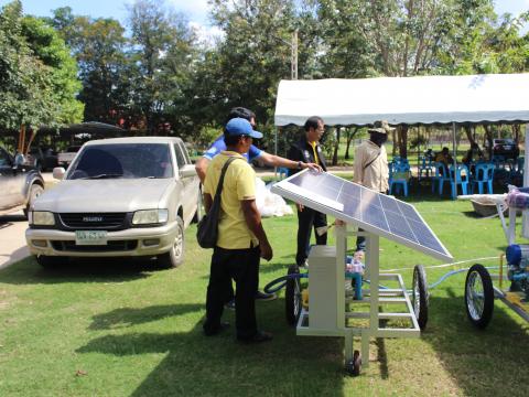 28 พฤศจิกายน 2565 รับมอบรถเข็นพลังงานแสงอาทิตย์