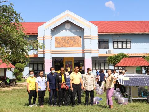 28 พฤศจิกายน 2565 รับมอบรถเข็นพลังงานแสงอาทิตย์