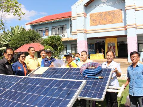 28 พฤศจิกายน 2565 รับมอบรถเข็นพลังงานแสงอาทิตย์