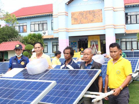 28 พฤศจิกายน 2565 รับมอบรถเข็นพลังงานแสงอาทิตย์