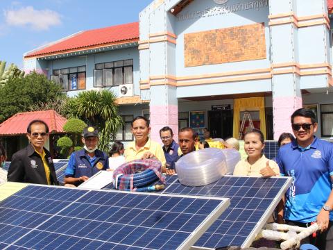 28 พฤศจิกายน 2565 รับมอบรถเข็นพลังงานแสงอาทิตย์