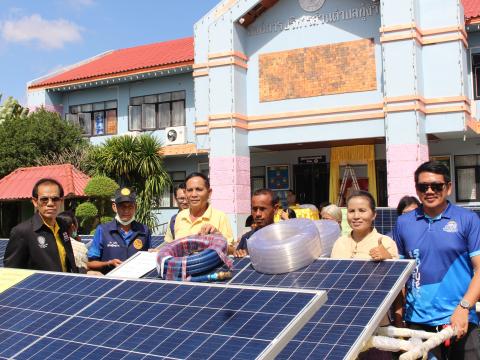 28 พฤศจิกายน 2565 รับมอบรถเข็นพลังงานแสงอาทิตย์