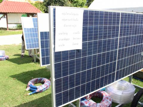 28 พฤศจิกายน 2565 รับมอบรถเข็นพลังงานแสงอาทิตย์