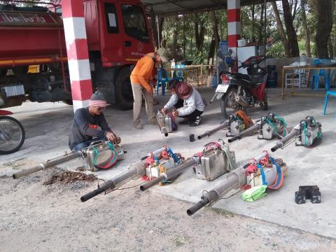 19 ธันวาคม 2565 ฉีดพ่นหมอกควันกำจัดยุงลาย