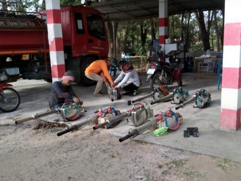 19 ธันวาคม 2565 ฉีดพ่นหมอกควันกำจัดยุงลาย