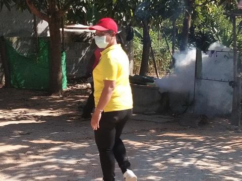 19 ธันวาคม 2565 ฉีดพ่นหมอกควันกำจัดยุงลาย