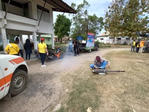 19 ธันวาคม 2565 ฉีดพ่นหมอกควันกำจัดยุงลาย