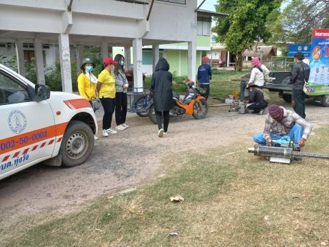 19 ธันวาคม 2565 ฉีดพ่นหมอกควันกำจัดยุงลาย