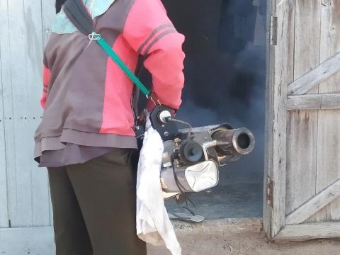 19 ธันวาคม 2565 ฉีดพ่นหมอกควันกำจัดยุงลาย