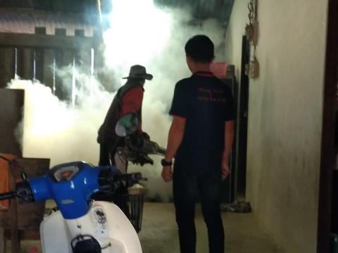 19 ธันวาคม 2565 ฉีดพ่นหมอกควันกำจัดยุงลาย