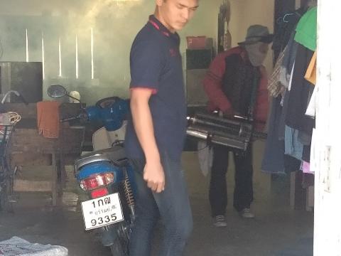 19 ธันวาคม 2565 ฉีดพ่นหมอกควันกำจัดยุงลาย
