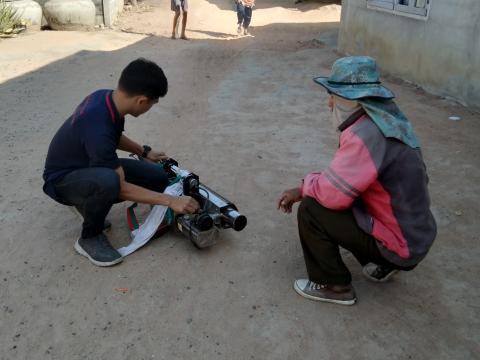 19 ธันวาคม 2565 ฉีดพ่นหมอกควันกำจัดยุงลาย