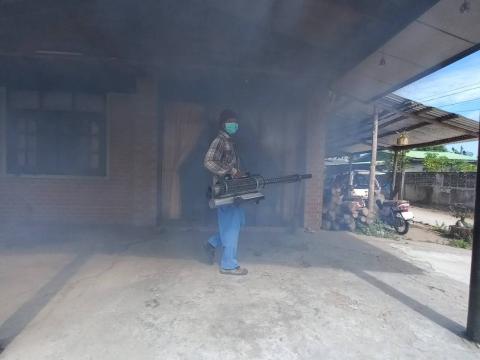 19 ธันวาคม 2565 ฉีดพ่นหมอกควันกำจัดยุงลาย