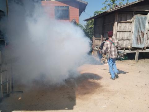 19 ธันวาคม 2565 ฉีดพ่นหมอกควันกำจัดยุงลาย