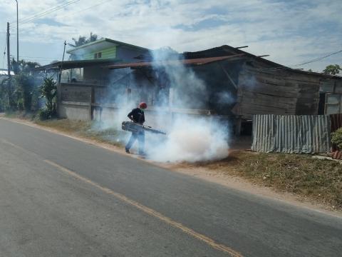 19 ธันวาคม 2565 ฉีดพ่นหมอกควันกำจัดยุงลาย