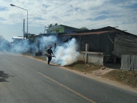 19 ธันวาคม 2565 ฉีดพ่นหมอกควันกำจัดยุงลาย