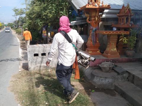 19 ธันวาคม 2565 ฉีดพ่นหมอกควันกำจัดยุงลาย