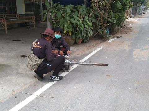 19 ธันวาคม 2565 ฉีดพ่นหมอกควันกำจัดยุงลาย