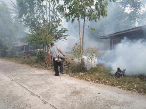 19 ธันวาคม 2565 ฉีดพ่นหมอกควันกำจัดยุงลาย