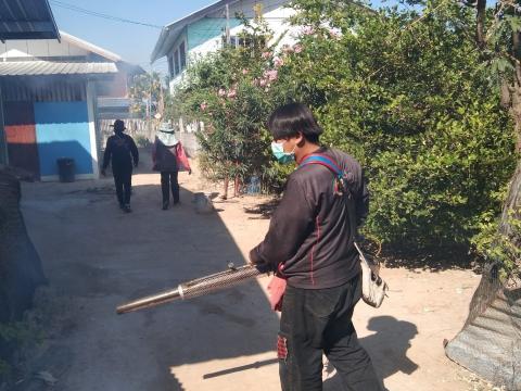 19 ธันวาคม 2565 ฉีดพ่นหมอกควันกำจัดยุงลาย