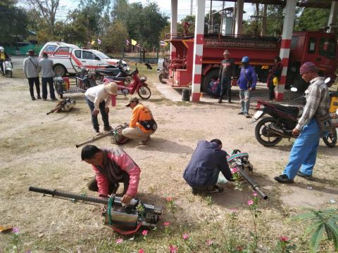 19 ธันวาคม 2565 ฉีดพ่นหมอกควันกำจัดยุงลาย