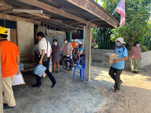 ลงพื้นที่มอบถุงยังชีพ15หมู่บ้าน(รอบที่2)