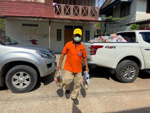 ลงพื้นที่มอบถุงยังชีพ15หมู่บ้าน(รอบที่2)