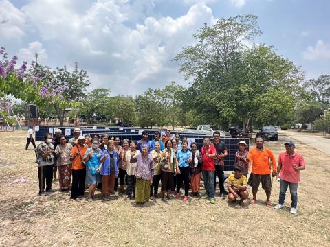 28 เมษายน 2566 ส่งมอบรถเข็นพลังงานแสงอาทิตย์