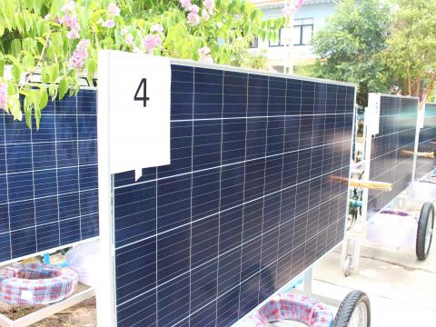 28 เมษายน 2566 ส่งมอบรถเข็นพลังงานแสงอาทิตย์