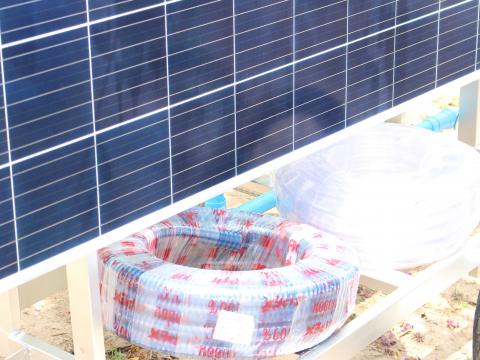 28 เมษายน 2566 ส่งมอบรถเข็นพลังงานแสงอาทิตย์