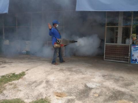 19-23 มิถุนายน 2566 ออกฉีดพ่นหมอกควันกำจัดยุงลาย